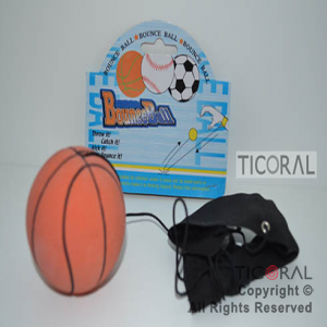 PELOTA RETORNO BASQUET CON ELASTICO 7CM DIAM HS5897-1 x 1